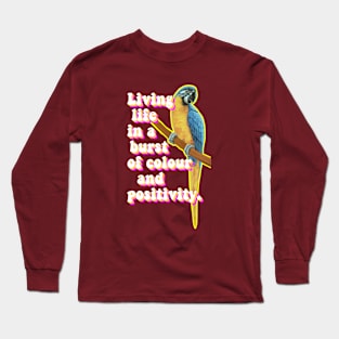 Living Life - Low Poly Macaw Long Sleeve T-Shirt